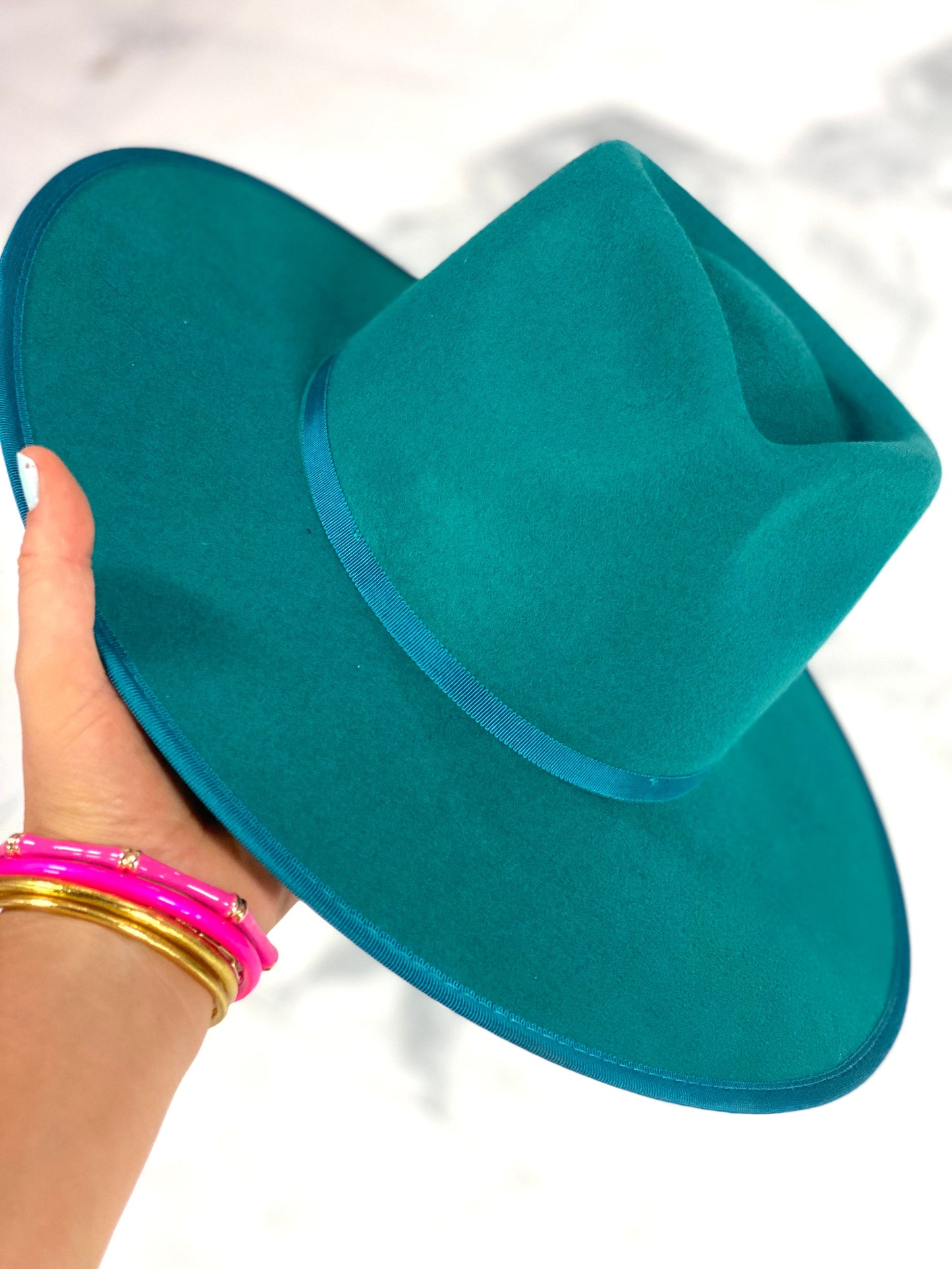 Teal Miranda Hat